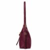 Geantă crossbody din piele naturală bordo – VELMIRA Geantă crossbody din piele naturală bordo – VELMIRA
