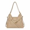 Geantă crossbody din piele naturală crem – VELMIRA