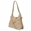 Geantă crossbody din piele naturală crem – VELMIRA