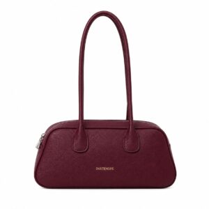 Geantă din piele naturală bordo – AMANTEA
