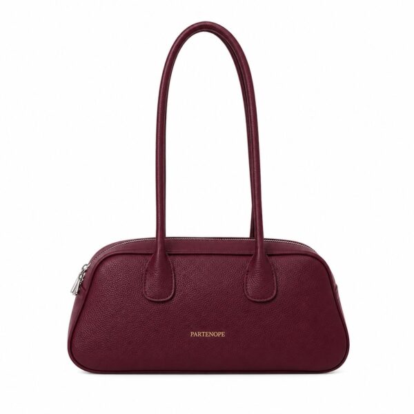 Geantă din piele naturală bordo – AMANTEA Geantă din piele naturală bordo – AMANTEA