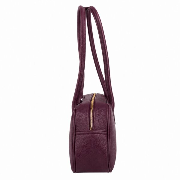 Geantă din piele naturală bordo – AMANTEA Geantă din piele naturală bordo – AMANTEA