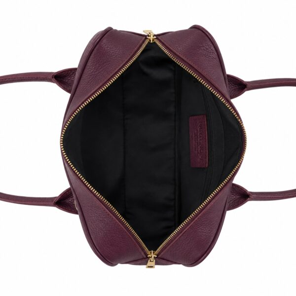 Geantă din piele naturală bordo – AMANTEA Geantă din piele naturală bordo – AMANTEA