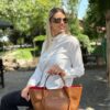 Geantă din piele naturală maro – ORLENA Geantă din piele naturală maro – ORLENA