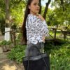 Geantă din piele naturală și piele întoarsă neagra – AUREA Geantă din piele naturală și piele întoarsă neagra – AUREA
