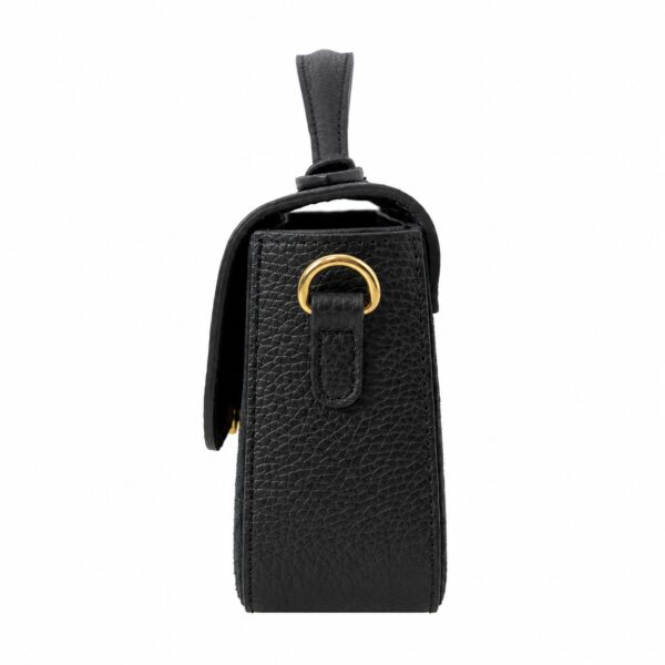 Geantă din piele și velur neagra – VELOURA Geantă din piele și velur neagra – VELOURA