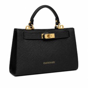 Geantă mini din piele naturală neagra – BELLARA