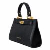 Geantă mini din piele naturală neagra – BELLARA