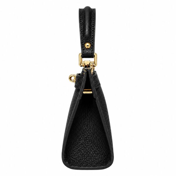 Geantă mini din piele naturală neagra – BELLARA