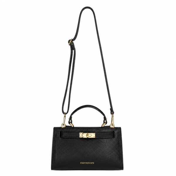 Geantă mini din piele naturală neagra – BELLARA