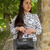Geantă mini din piele naturală neagra – BELLARA