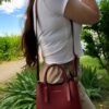 Gentuță din piele naturală bordo- MORENTIA Gentuță din piele naturală bordo- MORENTIA